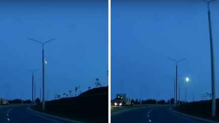 Яркий космический объект попал на камеру авто в Гродно. Специалисты объяснили, что это было