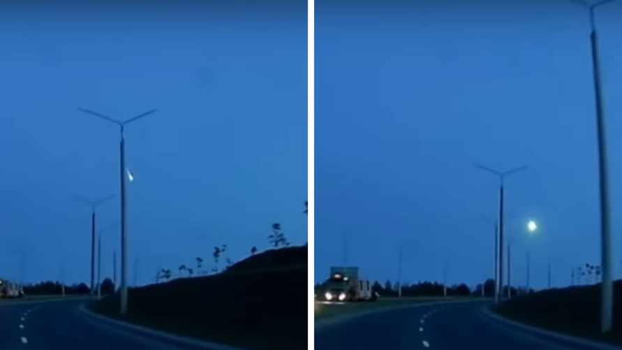 Яркий космический объект попал на камеру авто в Гродно. Специалисты объяснили, что это было