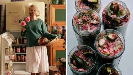 Секс-символ 90-х Памела Андерсон начала продавать соленые огурцы с лепестками роз. Цена понравилась не всем