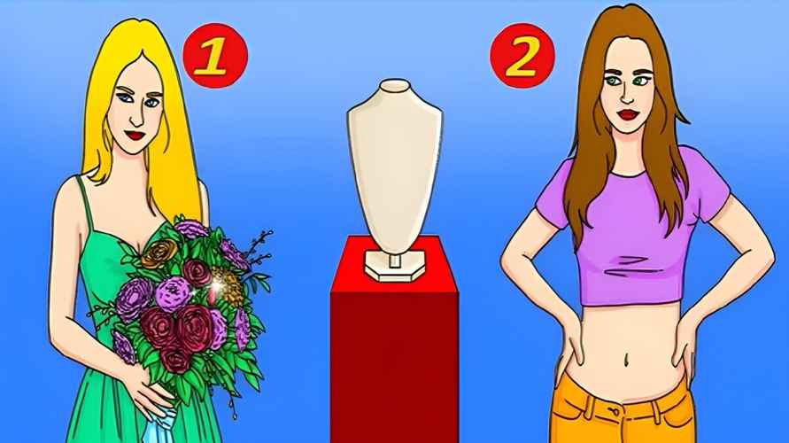 Кто из девушек на картинке украл ожерелье? Попробуйте угадать за 5 секунд