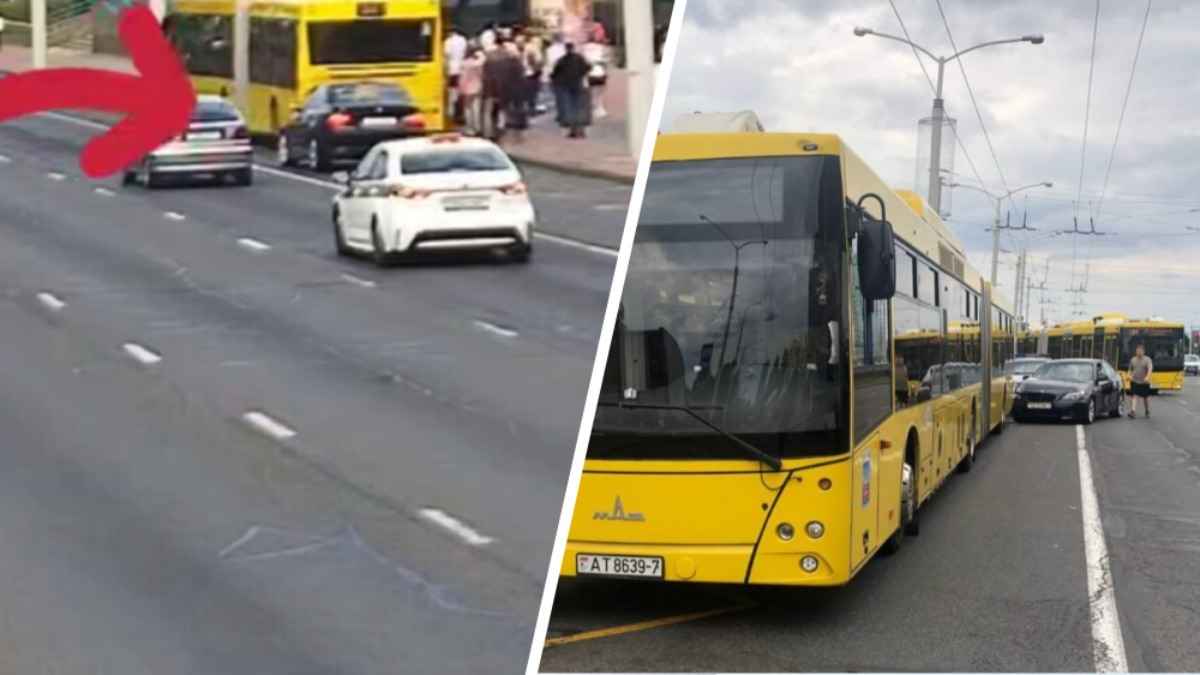 В Минске легковушка врезалась в пассажирский автобус