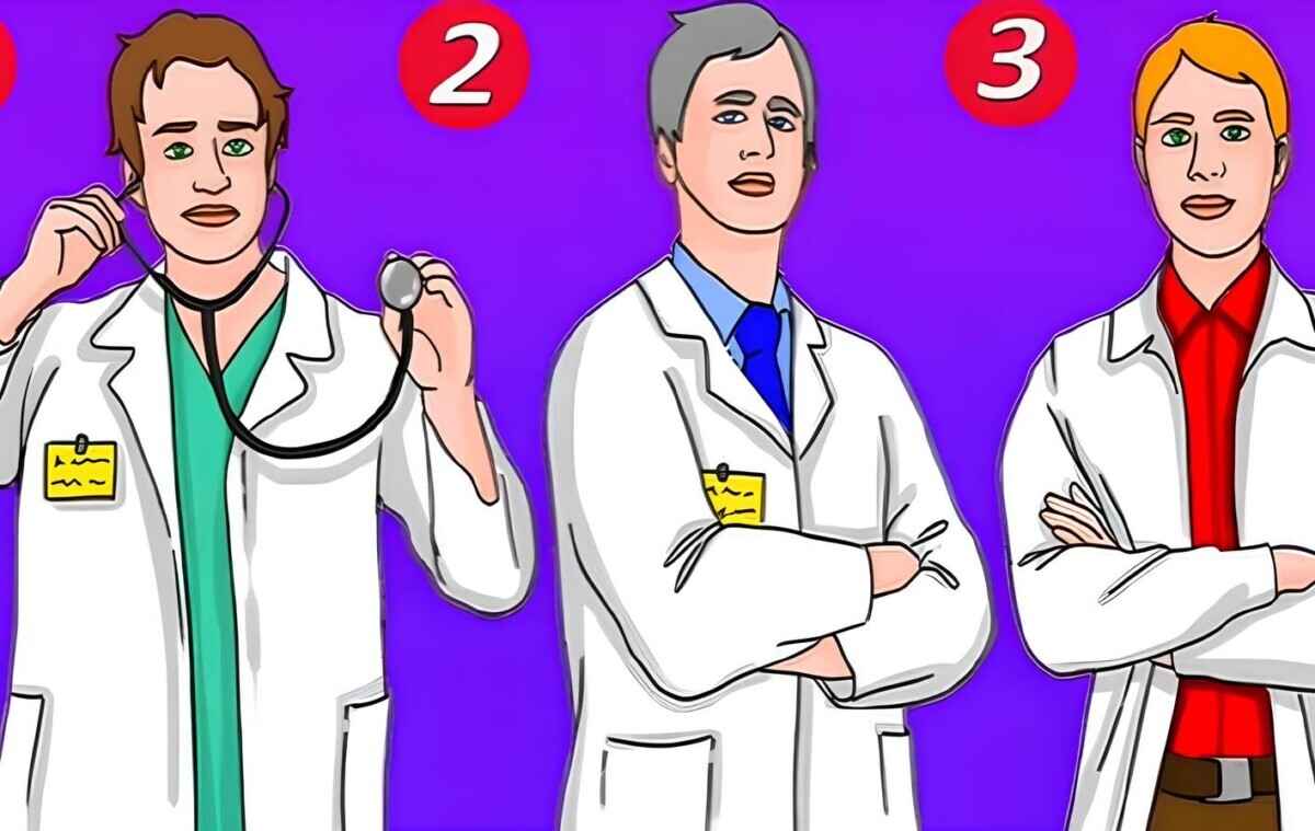 Кто из мужчин на картинке ненастоящий врач? Попробуйте определить за 30 секунд