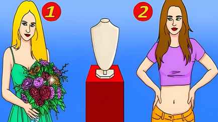 Кто из девушек на картинке украл ожерелье? Попробуйте угадать за 5 секунд