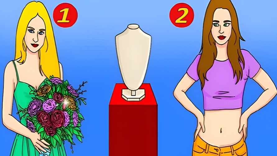 Кто из девушек на картинке украл ожерелье? Попробуйте угадать за 5 секунд