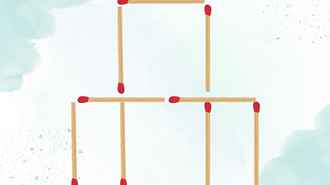 Переместите 3 спички, чтобы получилось 11 квадратов. У вас есть минута