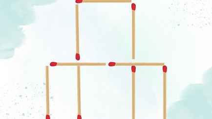 Переместите 3 спички, чтобы получилось 11 квадратов. У вас есть минута