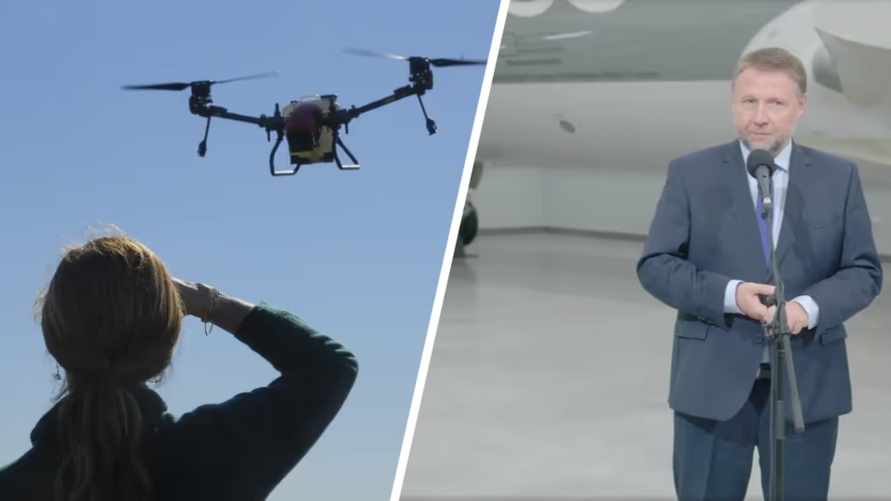 МВД Польши пожаловалось на «повышенную активность белорусских дронов» на границе