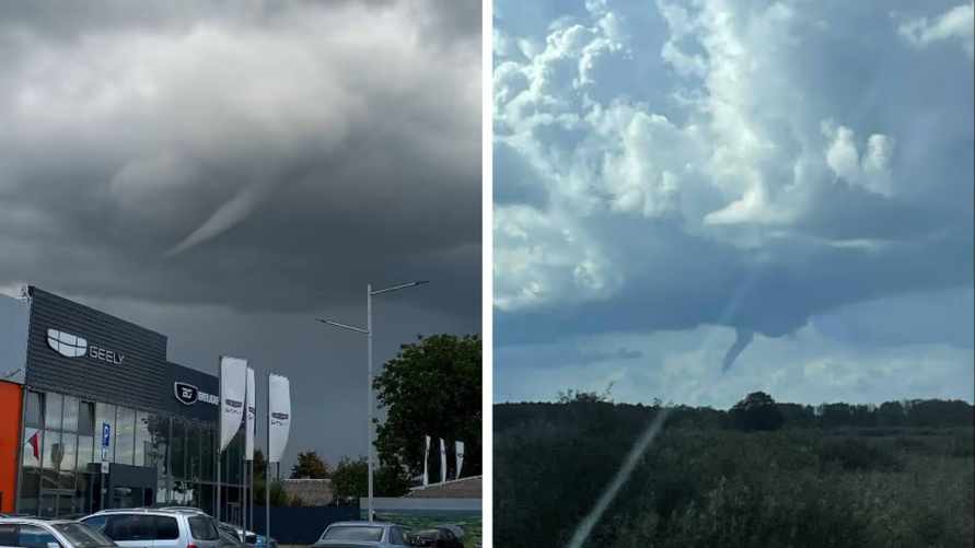 На Брестчине сняли зачатки смерчей, а на Минск обрушился тропический ливень