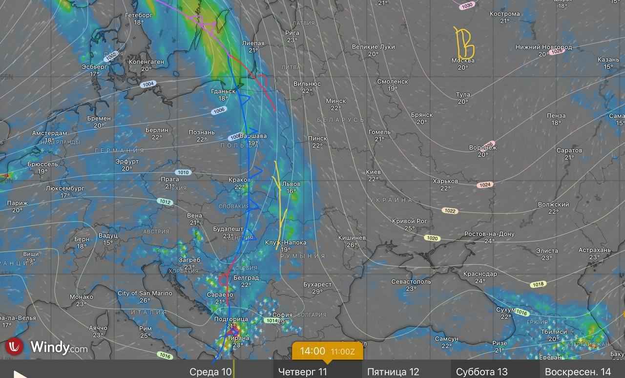 Синоптики предупредили белорусов о ливнях с грозами и похолодании. Но не надолго