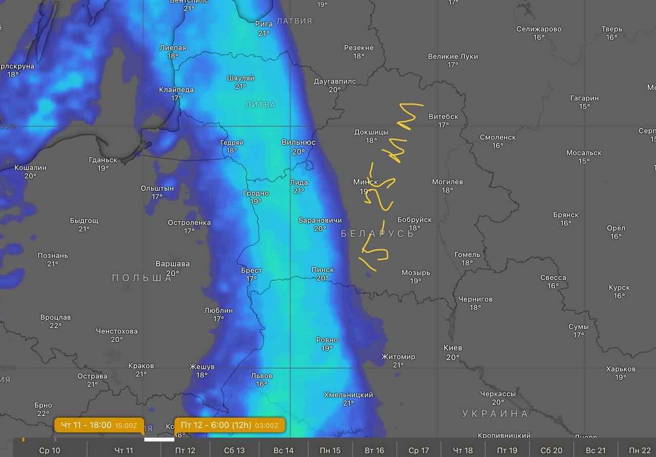 Синоптики предупредили белорусов о ливнях с грозами и похолодании. Но не надолго