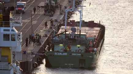 Немецкий спецназ штурмовал грузовое судно с российским экипажем