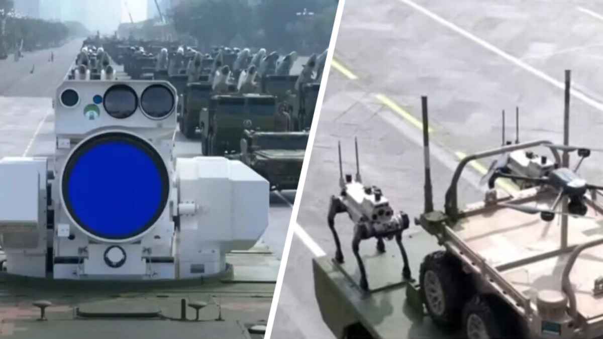 Роботы-волки, новые лазеры и межконтинентальная ядерка. Какое оружие показал Китай на военном параде?