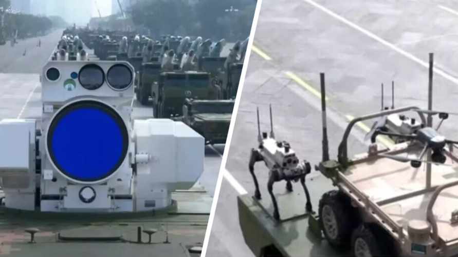 Роботы-волки, новые лазеры и межконтинентальная ядерка. Какое оружие показал Китай на военном параде?