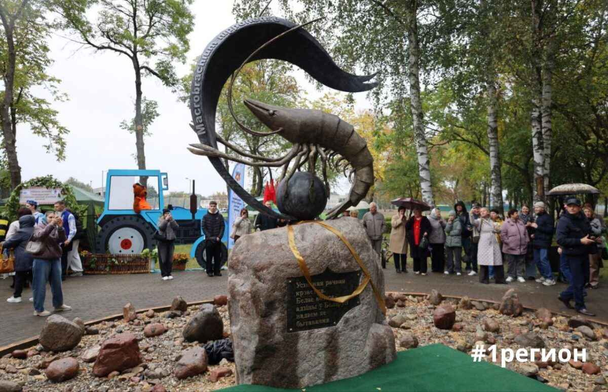 Белорусам показали, как выглядит памятник белорусской креветке