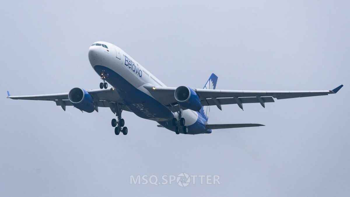 Минтранс показал полет второго дальнемагистрального Airbus A330-200, приобретенного «Белавиа»