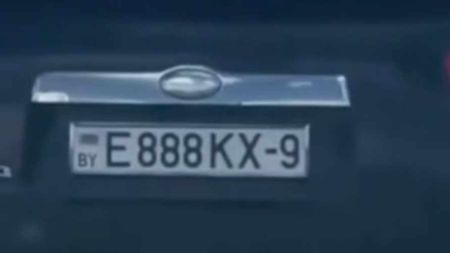 В МВД прокомментировали видео с "белорусским" номером автомобиля с регионом "9"