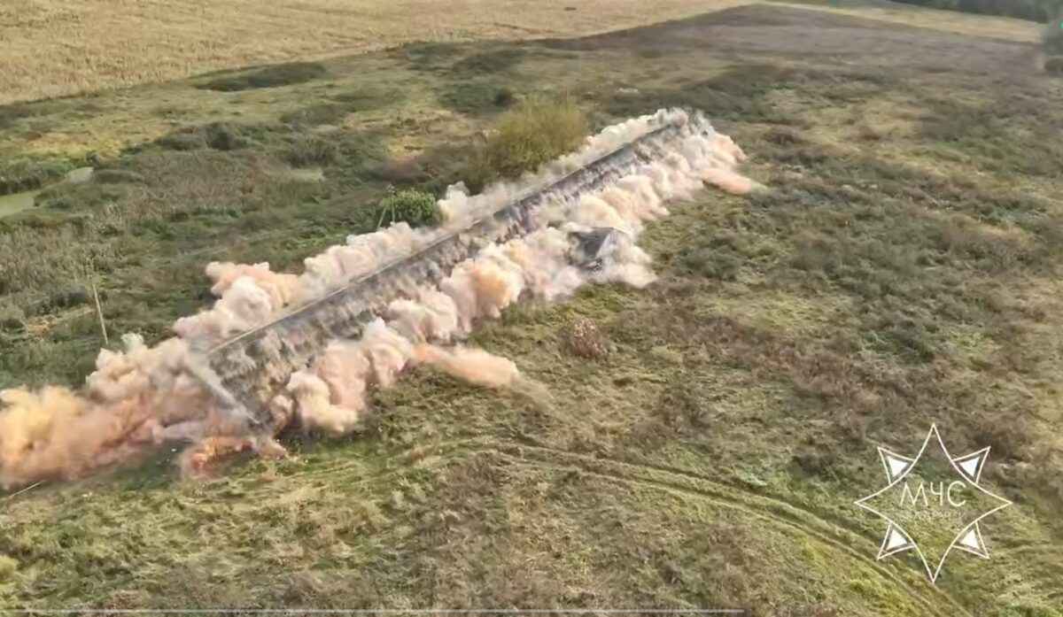 Под Борисовом взорвали коровник