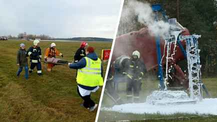 В Могилеве учились спасать пассажирский Boeing