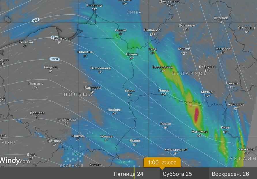Белгидромет объявил оранжевые ливни в 4 областях. Где добавятся грозы и ветер 72 км/ч?
