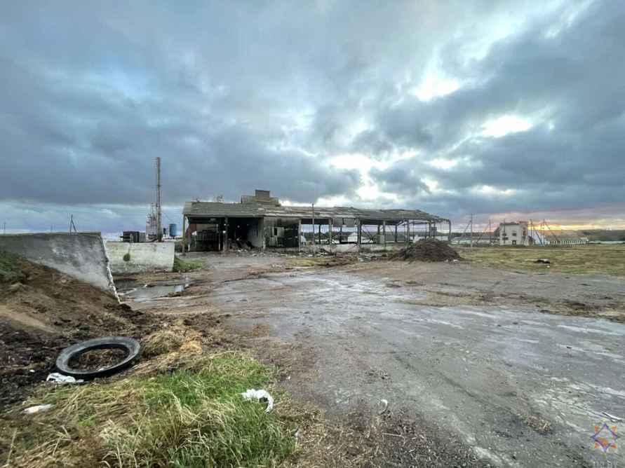 Шквалистый ветер снёс телятник на Могилёвщине и оставил без света десятки деревень Витебщины