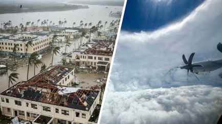 «Охотники за ураганами» показали видео из эпицентра «катастрофической» Мелиссы