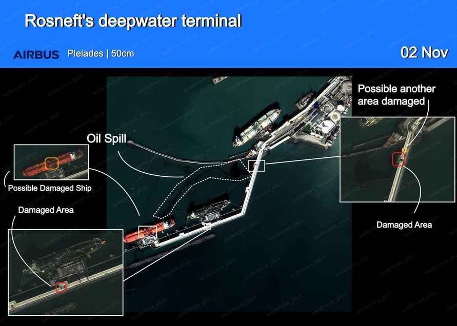 На российском курорте в Туапсе обнаружили гигантский разлив нефти