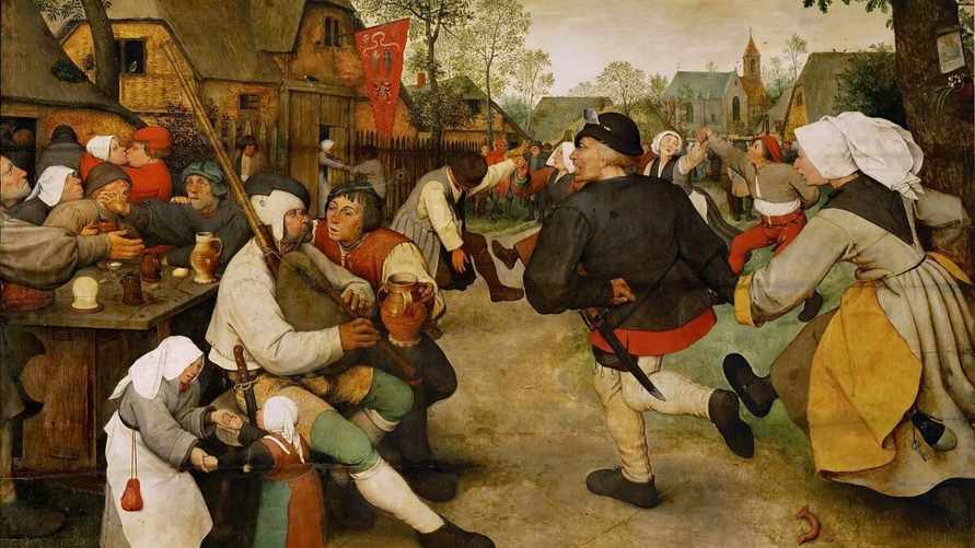 Картина Питера Брейгеля "Крестьянский танец"