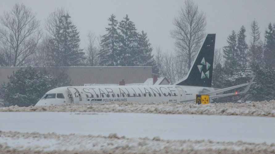 В Вильнюсском аэропорту посадка самолета едва не привела к катастрофе