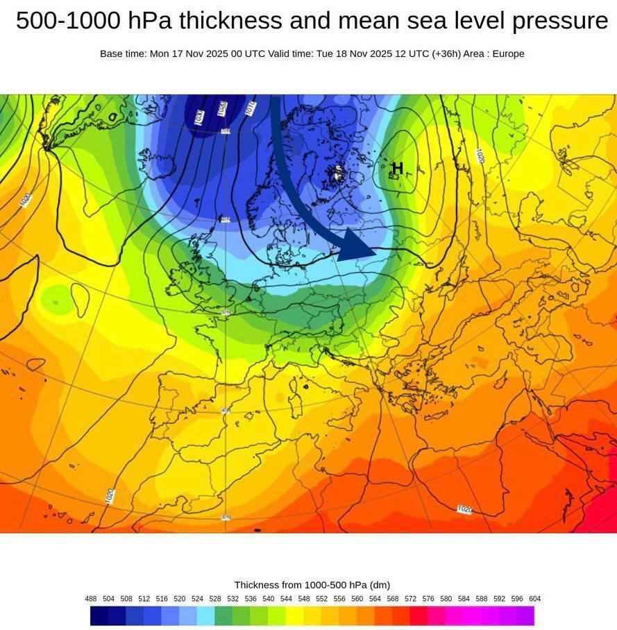 На Беларусь надвигается южный циклон. Где ждать снегопады, а где - локальные грозы?