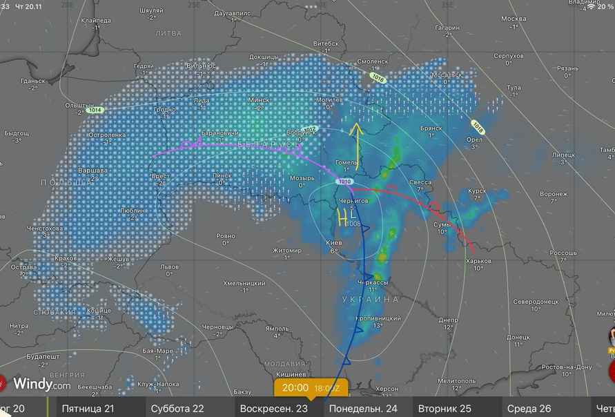 Синоптики пообещали белорусам первую «репетицию» зимы. Где до 10 см снега и -9°С в выходные?