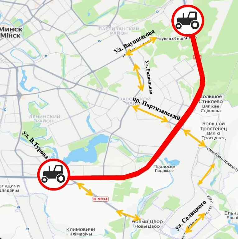 На половине МКАД в Минске запретили ездить одному виду транспорта