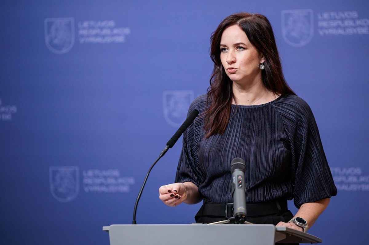 На фото премьер-министр Литвы Инга Ругинене