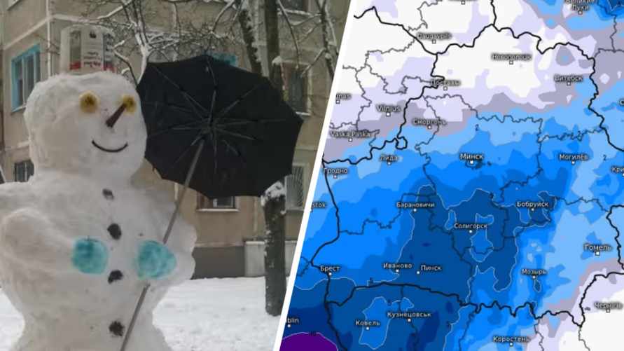 Синоптики пообещали белорусам первую «репетицию» зимы. Где до 10 см снега и -9°С в выходные?