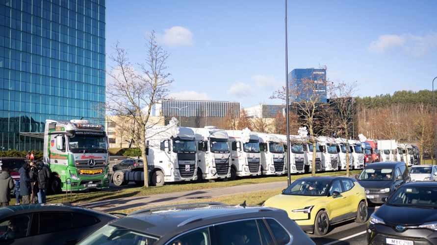 Власти Вильнюса разрешили водителям акцию протеста из-за конфликта Литвы и Беларуси