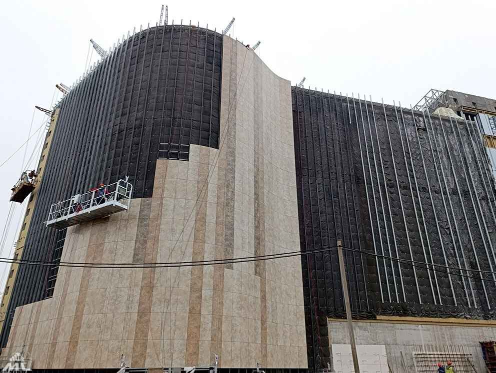 «Минскстрой» показал, что уже сделали на стройке Национального исторического музея в Минске