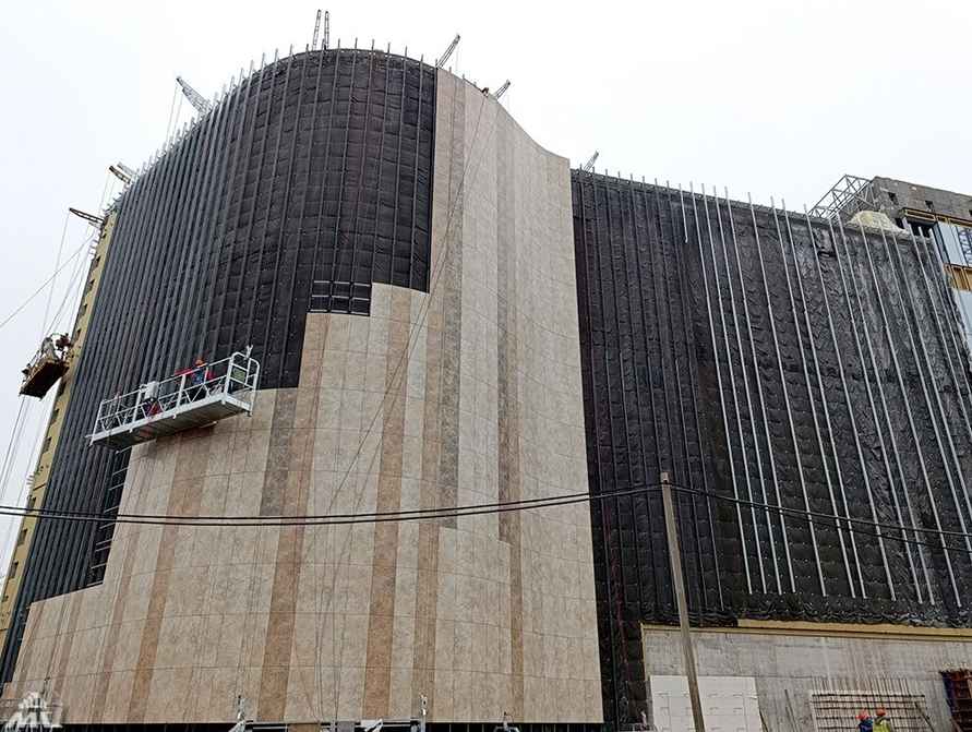 «Минскстрой» показал, что уже сделали на стройке Национального исторического музея в Минске