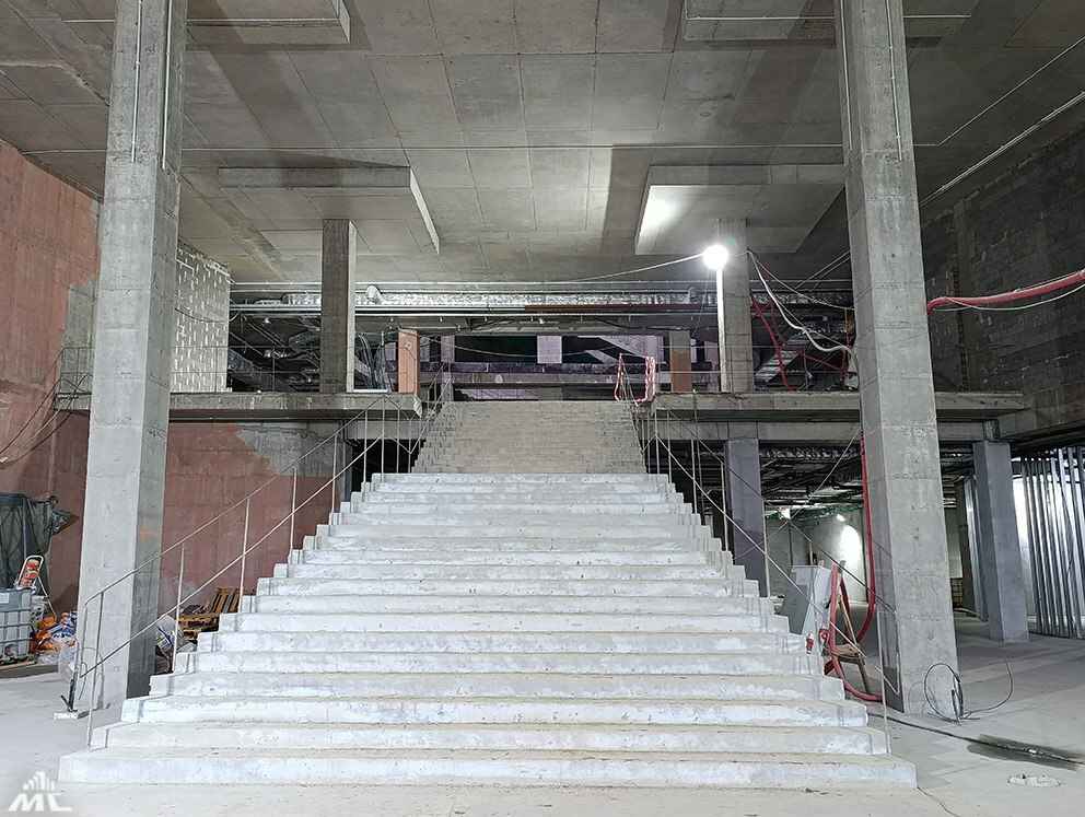 «Минскстрой» показал, что уже сделали на стройке Национального исторического музея в Минске