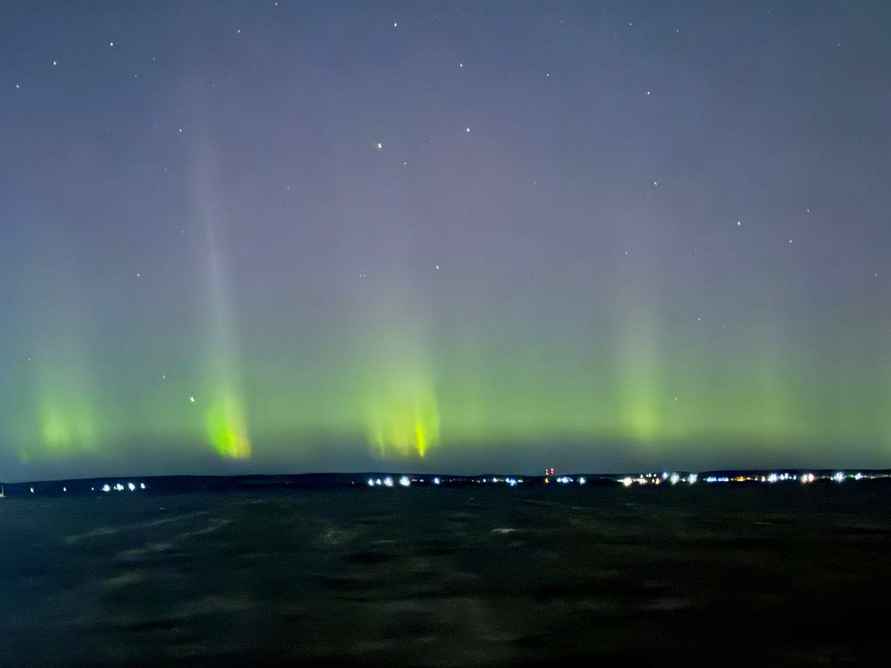 Над Беларусью снова заметили северное сияние