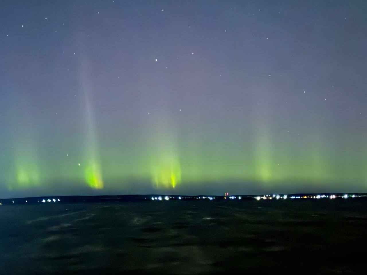 Над Беларусью снова заметили северное сияние