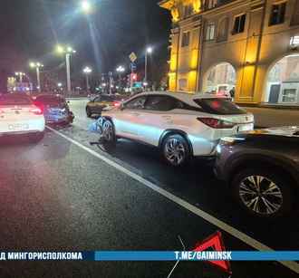 В Минске водитель BMW спровоцировал ДТП с пятью авто