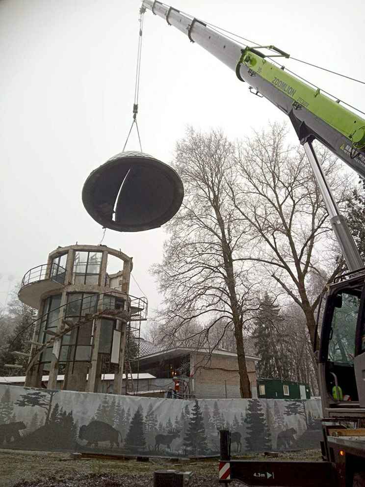 С обсерватории минского планетария сняли крышу