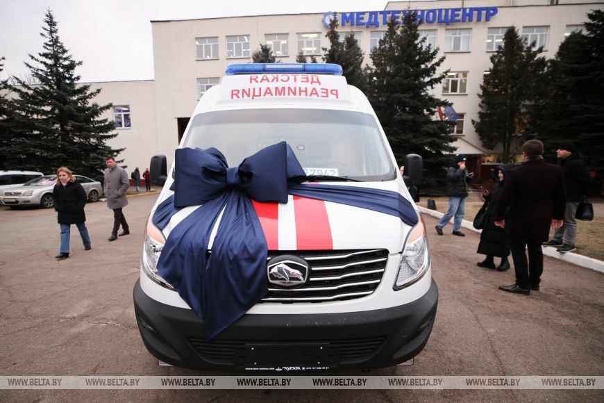 На МАЗе представили первый белорусский детский реанимобиль