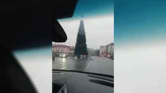 В Смолевичах ёлку обвинили в «нарушении ПДД». Местные не согласились – «Всегда так ставят»