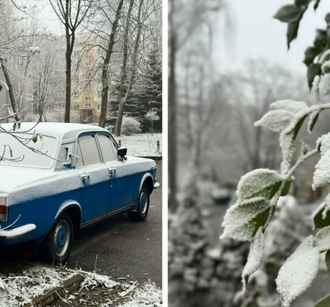 В Минске целую улицу накрыло «антропогенным» снегом