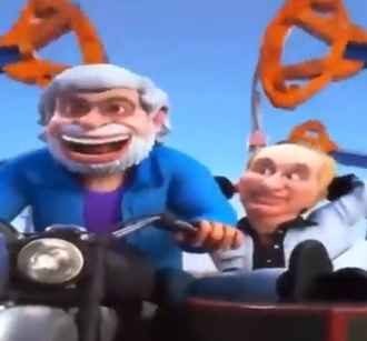 В Индии сняли мультик про поющего Путина. В кадре есть и Трамп