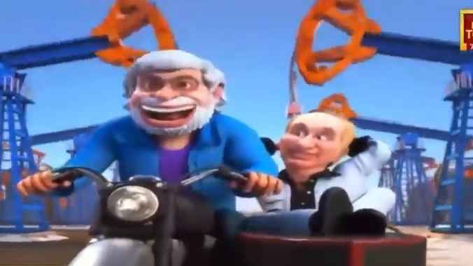 В Индии сняли мультик про поющего Путина. В кадре есть и Трамп