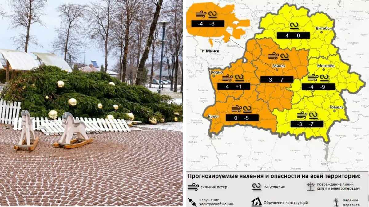 Литву накрыл "почти ураган". Доберется ли до Беларуси?