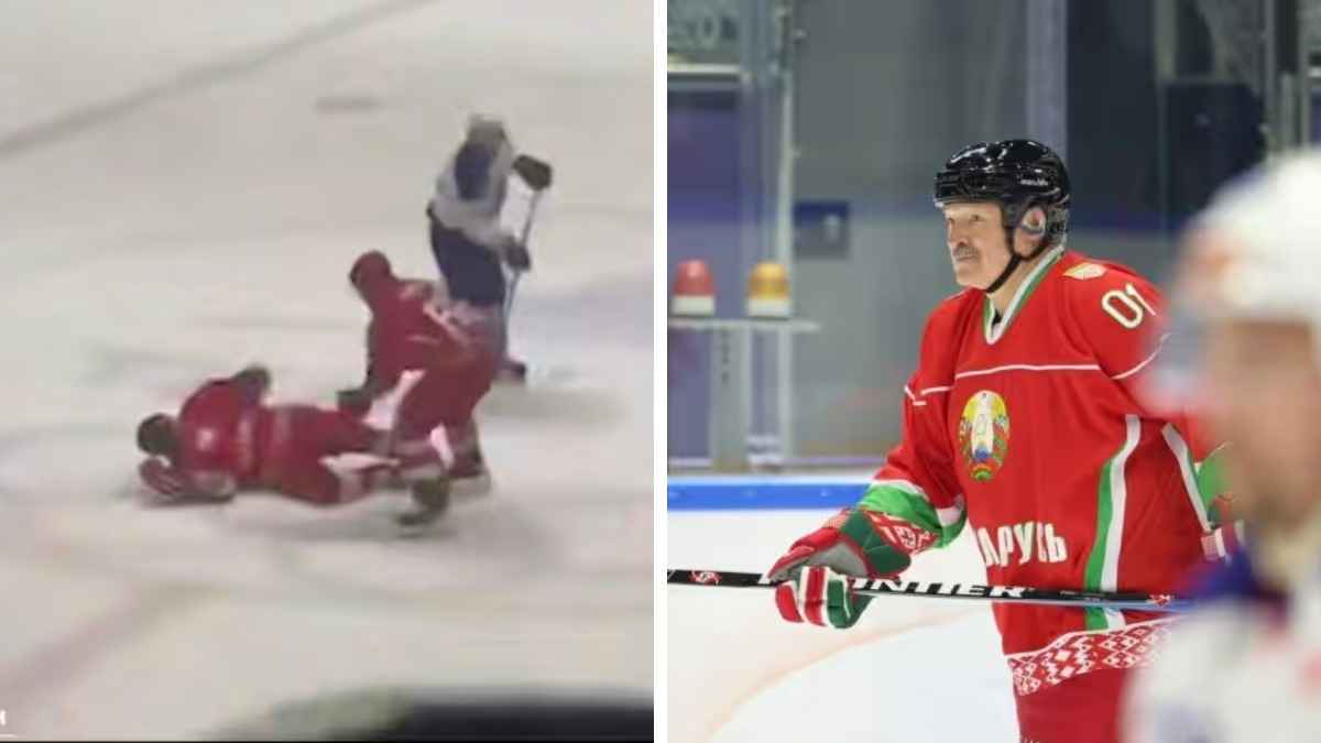Лукашенко толкнули во время хоккейного матча. Что было дальше?