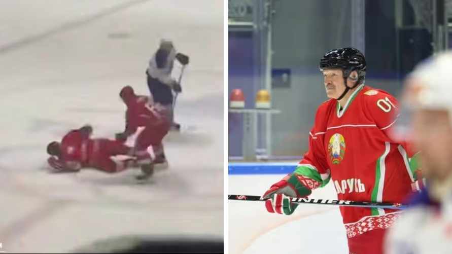 Лукашенко толкнули во время хоккейного матча. Что было дальше?