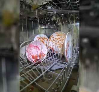 Видео, снятое внутри посудомоечной машины, поразило зрителей. Не то, что ожидали?